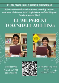 PUSD EL/ML Townhall Meeting 10-9-25 / Reunión del ayuntamiento de PUSD EL